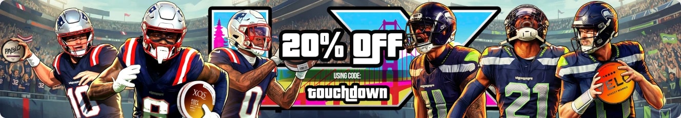 Super Bowl 20% off banner.