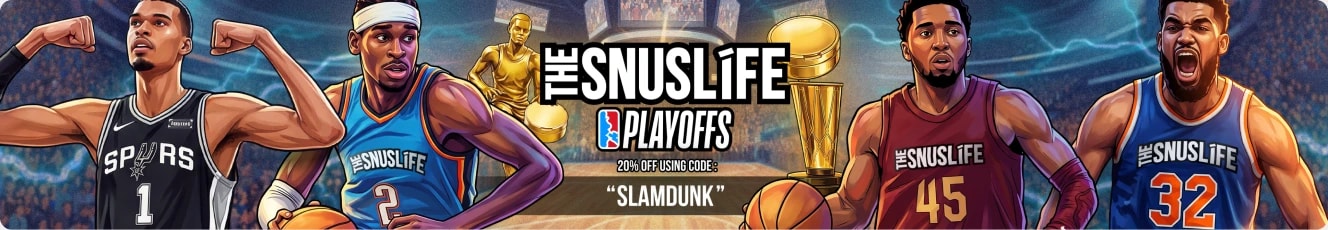 The Snus Life playoffs banner.